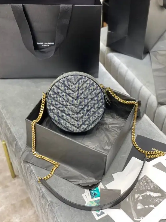 Tony Luxuries VINYLE ROUND CAMERA BAG YSL 0626